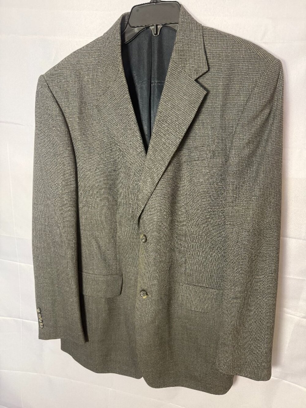 Oscar de la Renta Men’s Houndstooth Sport Coat Blazer – Estimated 44R / Large